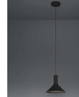 Svietidlá Eglo 390218 - Luster na lanku MORESCANA 1xE27/28W/230V čierna 390218