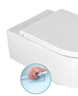 Záchody ISVEA - SISTEMA A závesná WC misa, Rimless, 36x53,5cm, biela 10SL02001