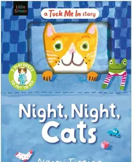 Leporelá, krabičky, puzzle knihy Night, Night, Cats - Naomi Tipping