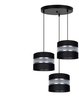 Svietidlá  Luster na lanku CORAL 3xE27/60W/230V čierna/chróm pr. 45 cm 0992