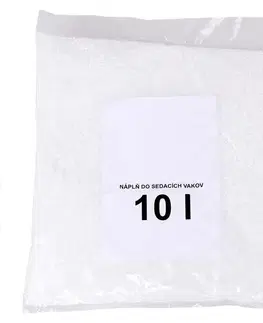 Sedacie vaky KONDELA EPS 10 náplň do sedacích vakov biela