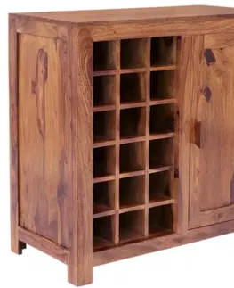 Barové stolíky Barová skriňa 90x90x45 Kali indický masív palisander