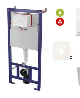 Záchody Cenově zvýhodněný závěsný WC set SAT do lehkých stěn / předstěnová montáž + WC SAT Brevis SIKOSSBR20KECO SIKOSSBR20KECO