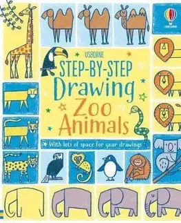 Nalepovačky, vystrihovačky, skladačky Step-by-Step Drawing Zoo Animals - Fiona Watt
