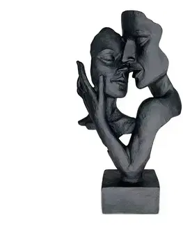 Taburetky Estilo Home Stolová dekorácia 29x9x17 cm živica/čierna 5905623250847