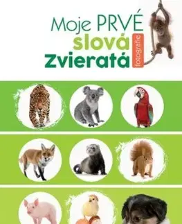 Leporelá, krabičky, puzzle knihy Moje prvé slová Zvieratá
