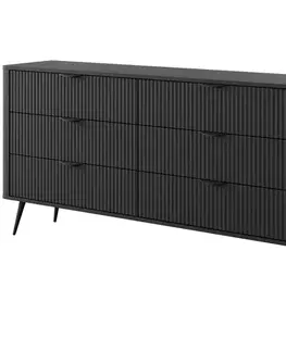 Komody do spálne Komoda Lante B 163 6S black