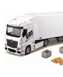 Autíčka a dopravné prostriedky BBurago Bburago 1:43 MB Actros SEDIS Logistics with Forklift and accesories
