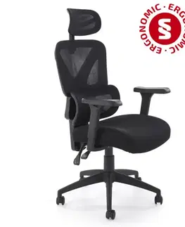 Stoličky Otočná stolička Astral čierna