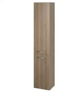 Vysoké kúpeľňové skrinky Vysoká skrinka do kúpeľne Lara orech