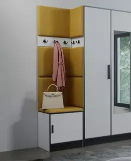 Nábytok Predsieňový nábytok Roj 14 biely + Kronos 01 medová