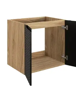 Skrinky do kúpeľne ArtCom Skrinka pod umývadlo OCEAN Black 82-60-2D | 60 cm s dvierkami