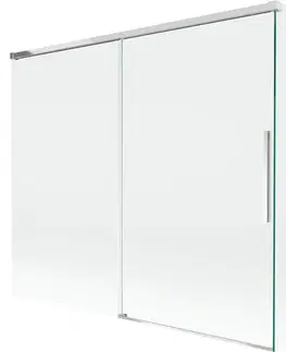 Sprchové dvere MEXEN/S - Rox L vaňová zástena 2-krídlová posuvná 180 + 80 x 150, transparent, chróm 8C9L-180-080-01-00