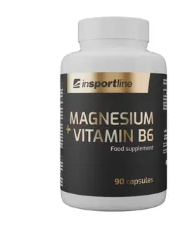 Vitamíny a minerály Výživový doplnok inSPORTline Magnesium+Vitamin B6, 90 kapsúl