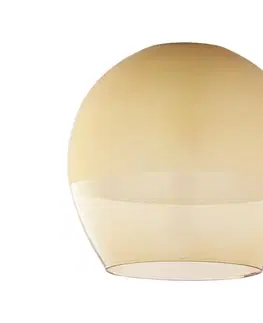 Lampy  Náhradné sklo pre luster KULA E27, priemer 38 cm, dymovo-béžové 7771