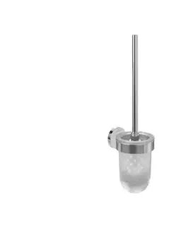 Svietidlá Villeroy & Boch TVA15101600061 - Nástenná WC kefa ELEMENTS sklo/lesklý chróm TVA15101600061