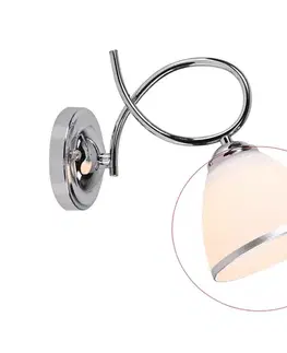 Lampy BRILAGI - Náhradné sklo pre nástennú lampu a luster FRED, krémové / lesklý chróm 63501