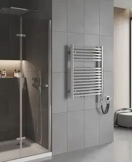 Radiátory do kúpeľne MEXEN/S - Hades radiátor + vykurovacia tyč 800 x 600 mm, 600 W, chróm W104-0800-600-2600-01