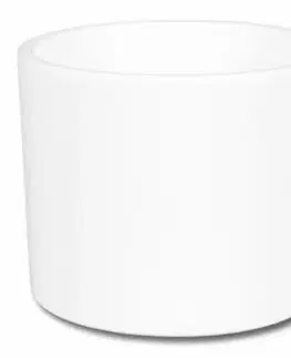 Záhrada Obal na kvetináč ZEUS PALETE keramický biely matný 19 cm