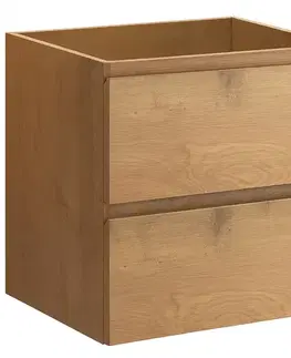 Kúpeľňový nábytok CERANO - Kúpeľňová skrinka pod umývadlo Carole - dub medový - 54x48x45 CER-670774