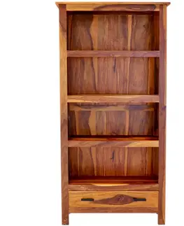 Knižnice Knižnica Rami 90x180x35 indický masív palisander