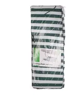 Záhradné hojdačky Happy Green Polstr na houpačku 5028050 zelený pruh