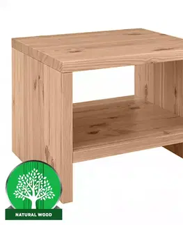 Drevený nábytok Nočný stolík Sonia borovica morená dub