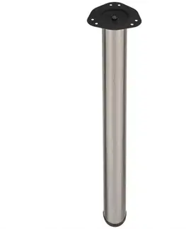 Nábytkové nohy a pätky Nábytková noha  710/60 mm leštený nikel