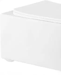 Záchody MEXEN/S - Elis Závesná WC misa vrátane sedátka s slow-slim, duroplast, biela 30910600