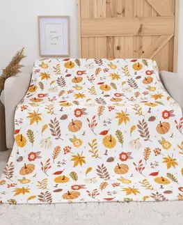 Deky MKLozkoviny.sk Deka mikroplyš Exclusive 150 × 200 cm – Tekvica