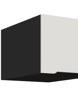 Kuchynské skrinky visiace Kuchynská skrinka Aria-Wh/Bl Anti Fingerprint 40 Nagu-36 1f