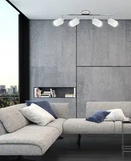 Stropná svetla Nástenná stropná lampa chrómový pásik Trans