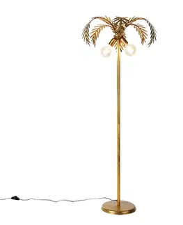 Stojace lampy Inteligentná stojaca lampa zlatá 156 cm vrátane 2 Wifi G95 - Botanica