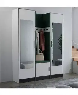Predsieňový nábytok Predsieňový nábytok Roj 12 biely + Kronos 19 zelená