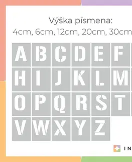 Šablóny na maľovanie Šablóny na striekanie čísla a písmená