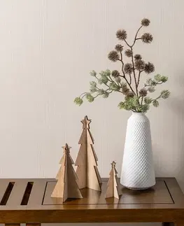 Vianočné dekorácie Dekorácie Rustic Trees 3 ks dubové