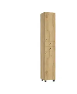 Vysoké kúpeľňové skrinky VYSOKÁ SKRINKA PIK 30 DUB