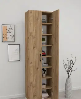 Šatníkové skrine SOFT 8 dvojdverová komoda, borovica 