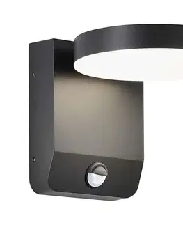 LED osvetlenie  LED Vonkajšie nástenné svietidlo so senzorom LED/17W/230V 4000K čierna 2957