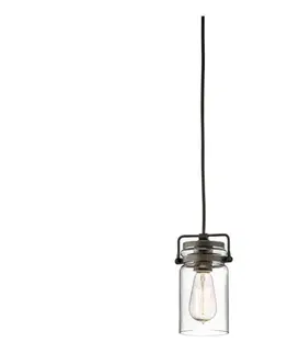 Svietidlá Elstead KL-BRINLEY-MP-OZ - Luster na lanku BRINLEY 1xE27/60W/230V antracit KL-BRINLEY-MP-OZ
