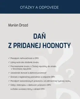 Dane, účtovníctvo Daň z pridanej hodnoty - Marián Drozd