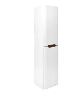 Kúpeľňový nábytok Kúpeľňová skrinka vysoká SAT Fusion 40x149x33 cm biela mat SATFUSIONV40W SATFUSIONV40W
