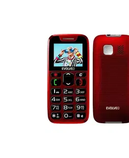 Predlžovacie káble Evolveo - EasyPhone mobilný telefón pre seniorov červený EP-501-RD
