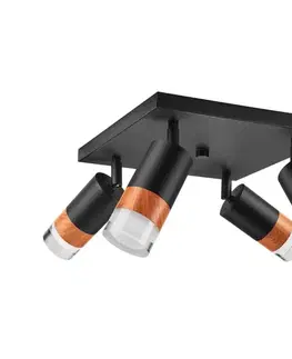 Svietidlá  Bodové svietidlo AURORA 4xGU10/10W/230V LM-4.151/A/CZARNY
