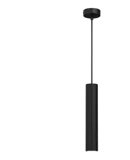 Svietidlá  Luster na lanku RAITO 1xGU10/8W/230V čierna 94