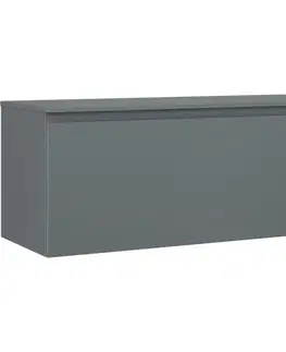 Kúpeľňový nábytok MEXEN/S - Orio kúpeľňová skrinka pod umývadlo 120 cm s doskou, 1 šuplík, grafit mat 91A10-12047-1-BFC66