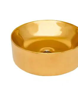 Umývadlá INVENA - Umývadlo na dosku KOS TREND 42 cm, zlatá CE-38-009-C