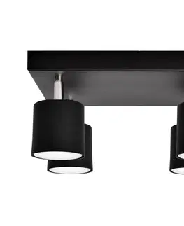 Svietidlá  Bodové svietidlo PUNTA 4xGX53/10W/230V čierna R-KWD 1953/4 BK