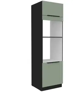 Kuchynské skrinky stojace Kuchynská skrinka Aria-Sa/Bl Anti Fingerprint 60dpm-210 2f