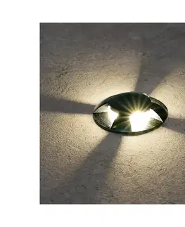 LED osvetlenie BRILAGI - LED vonkajšie zapustené nájazdové svietidlo GROUNDRAY LED/1W/230V čierne IP67 BRI258